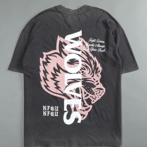 ALWAYS HAVE YOUR BACK "PREMIUM" OVERSIZED TEE IN WOLF GRAY